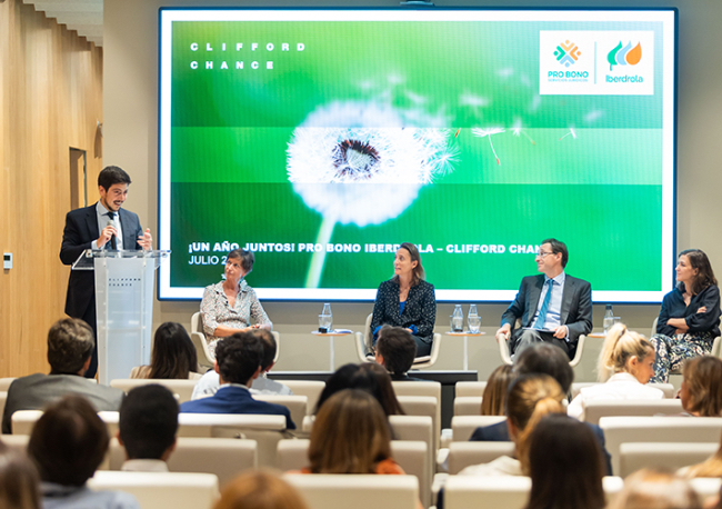 Foto Iberdrola y Clifford Chance cumplen un año de asesoramiento pro bono a entidades sin ánimo de lucro.